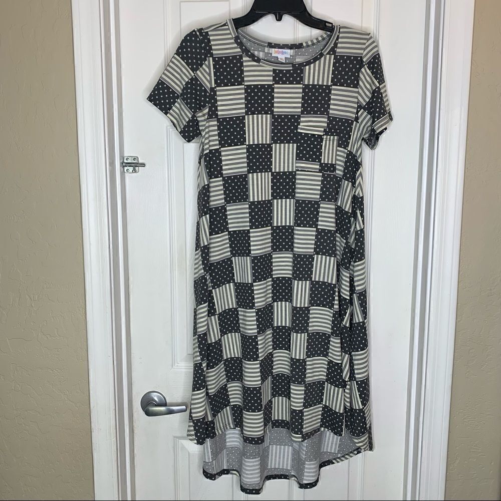 LuLaRoe Carly Americana Dress Size XS